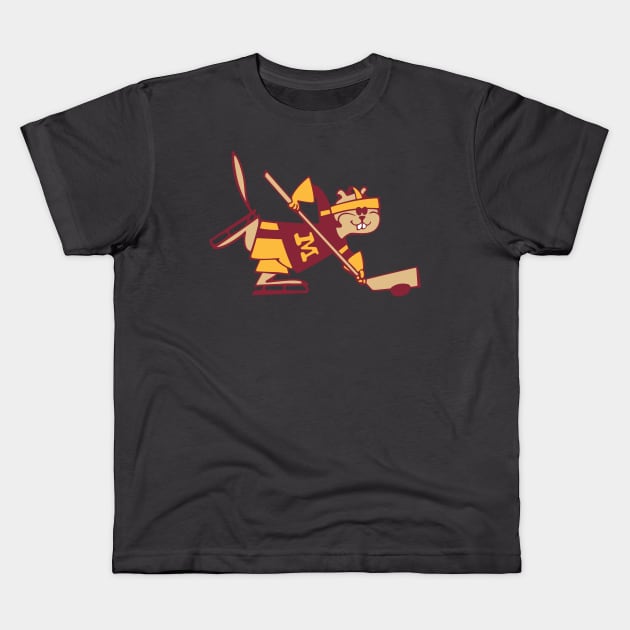 Minnesota Golden Gophers Hockey Kids T-Shirt by paquita store